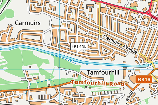 FK1 4NL map - OS VectorMap District (Ordnance Survey)