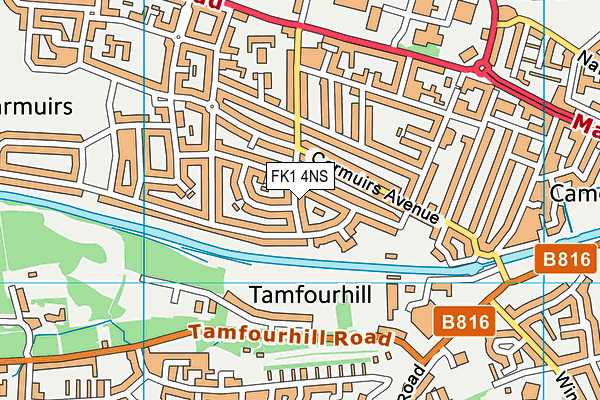 FK1 4NS map - OS VectorMap District (Ordnance Survey)