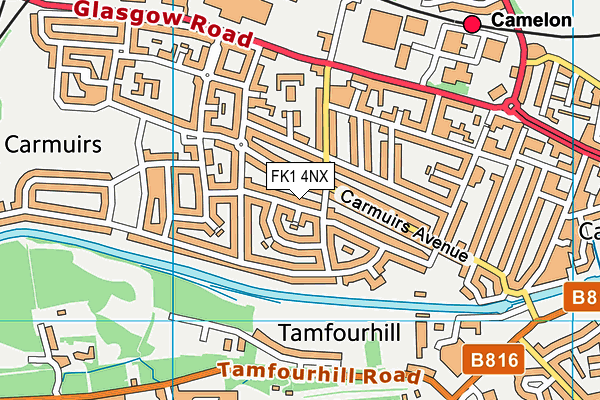 FK1 4NX map - OS VectorMap District (Ordnance Survey)