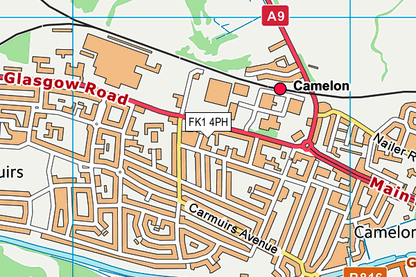 FK1 4PH map - OS VectorMap District (Ordnance Survey)