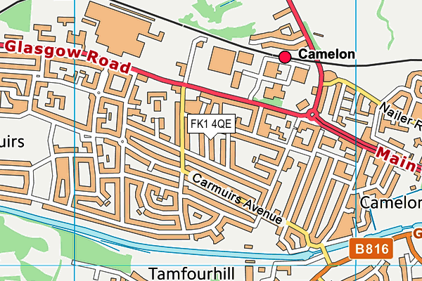 FK1 4QE map - OS VectorMap District (Ordnance Survey)