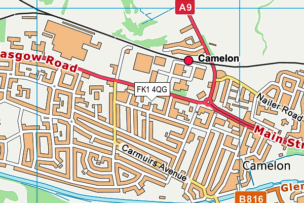 FK1 4QG map - OS VectorMap District (Ordnance Survey)