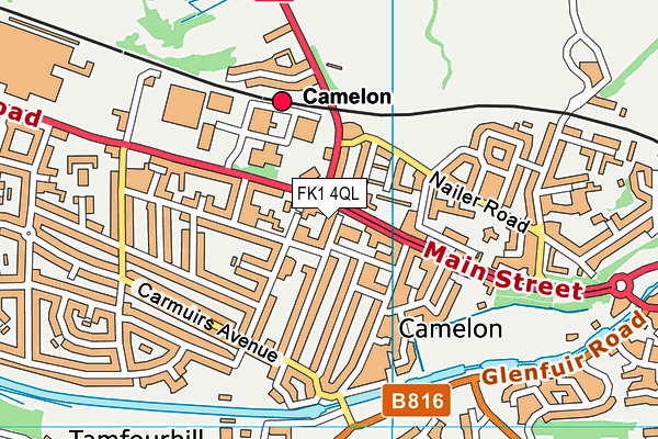 FK1 4QL map - OS VectorMap District (Ordnance Survey)