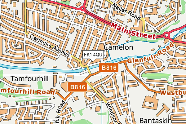 FK1 4QU map - OS VectorMap District (Ordnance Survey)