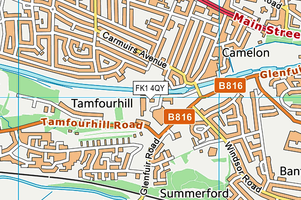 FK1 4QY map - OS VectorMap District (Ordnance Survey)