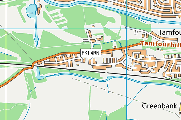 FK1 4RN map - OS VectorMap District (Ordnance Survey)