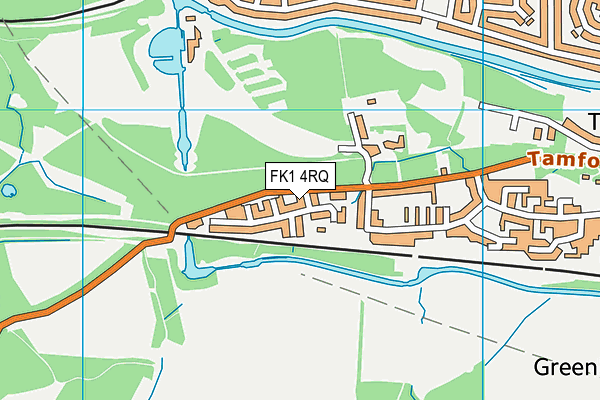 FK1 4RQ map - OS VectorMap District (Ordnance Survey)