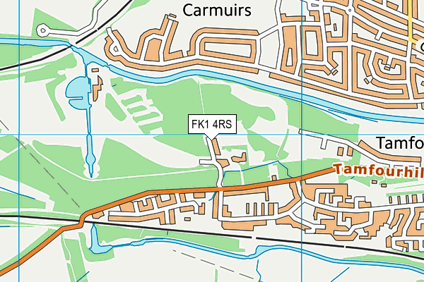 FK1 4RS map - OS VectorMap District (Ordnance Survey)