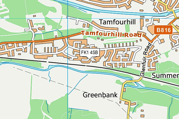 FK1 4SB map - OS VectorMap District (Ordnance Survey)