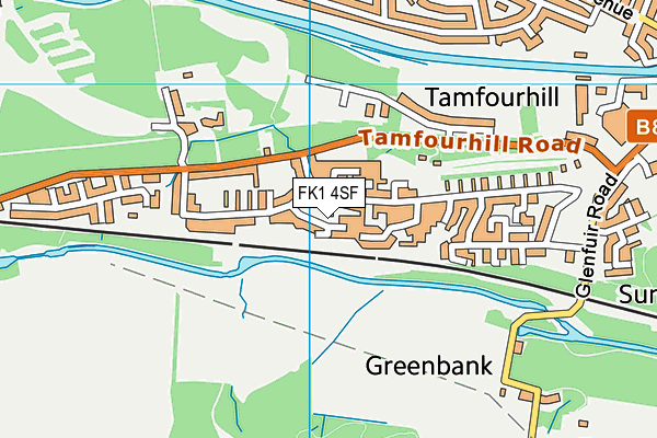 FK1 4SF map - OS VectorMap District (Ordnance Survey)