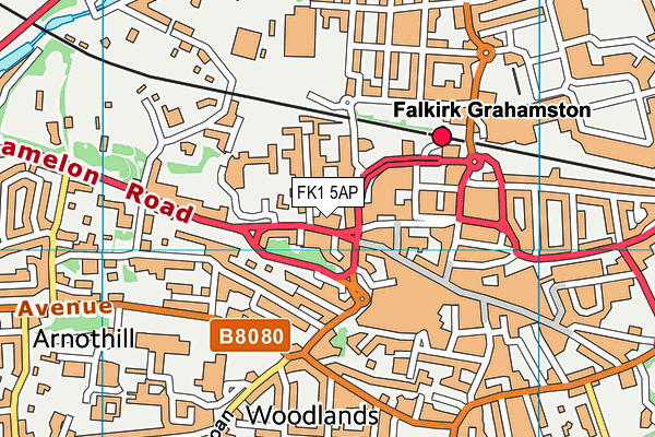 FK1 5AP map - OS VectorMap District (Ordnance Survey)