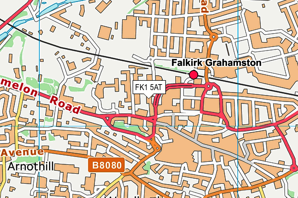 FK1 5AT map - OS VectorMap District (Ordnance Survey)