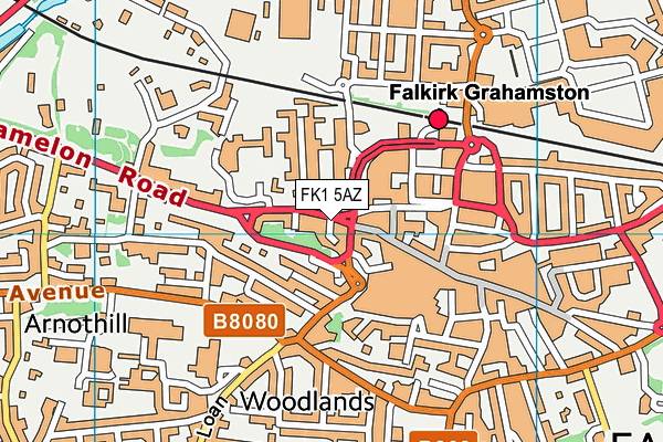 FK1 5AZ map - OS VectorMap District (Ordnance Survey)