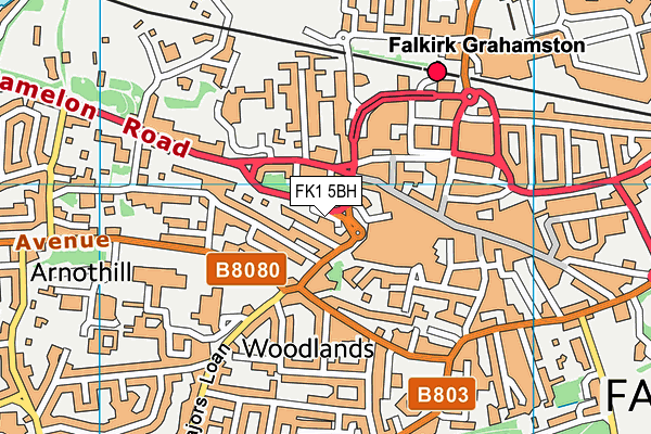 FK1 5BH map - OS VectorMap District (Ordnance Survey)