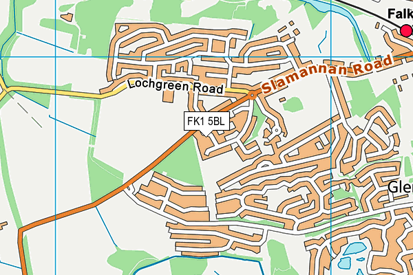 FK1 5BL map - OS VectorMap District (Ordnance Survey)