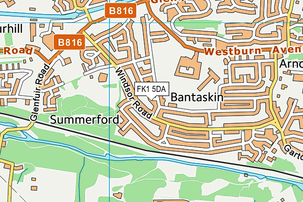 FK1 5DA map - OS VectorMap District (Ordnance Survey)