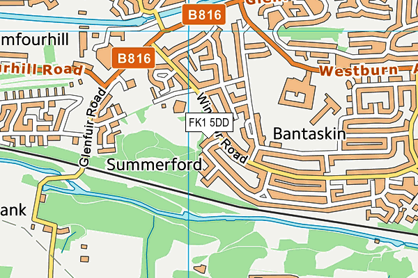 FK1 5DD map - OS VectorMap District (Ordnance Survey)