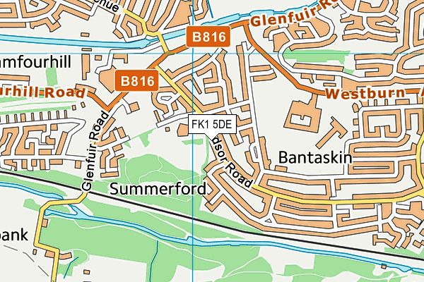 FK1 5DE map - OS VectorMap District (Ordnance Survey)