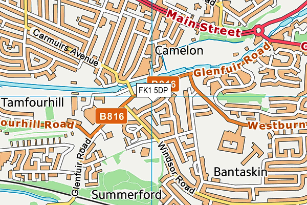 FK1 5DP map - OS VectorMap District (Ordnance Survey)