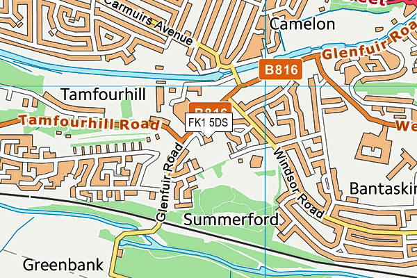 FK1 5DS map - OS VectorMap District (Ordnance Survey)