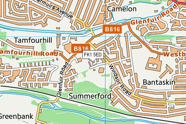 FK1 5ED map - OS VectorMap District (Ordnance Survey)