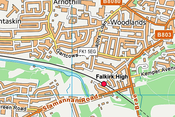 FK1 5EG map - OS VectorMap District (Ordnance Survey)