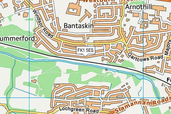 FK1 5ES map - OS VectorMap District (Ordnance Survey)