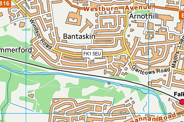 FK1 5EU map - OS VectorMap District (Ordnance Survey)