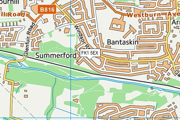 FK1 5EX map - OS VectorMap District (Ordnance Survey)