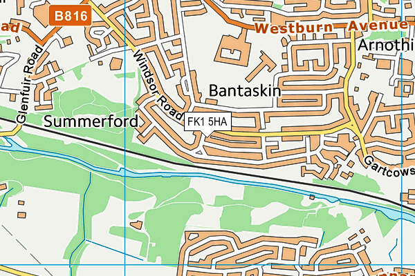 FK1 5HA map - OS VectorMap District (Ordnance Survey)