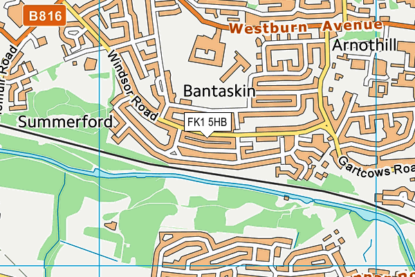 FK1 5HB map - OS VectorMap District (Ordnance Survey)