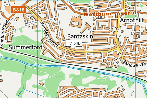 FK1 5HD map - OS VectorMap District (Ordnance Survey)