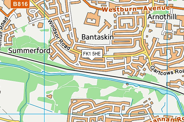 FK1 5HE map - OS VectorMap District (Ordnance Survey)