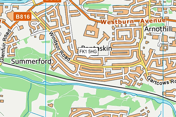 FK1 5HG map - OS VectorMap District (Ordnance Survey)