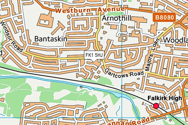 FK1 5HJ map - OS VectorMap District (Ordnance Survey)