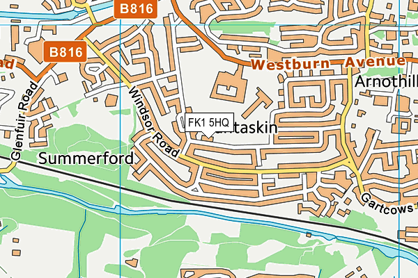 FK1 5HQ map - OS VectorMap District (Ordnance Survey)