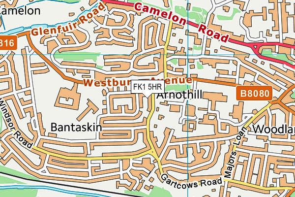 FK1 5HR map - OS VectorMap District (Ordnance Survey)