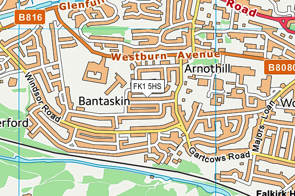 FK1 5HS map - OS VectorMap District (Ordnance Survey)