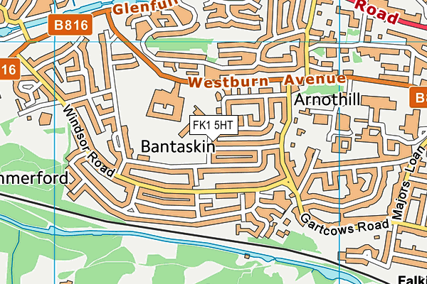 FK1 5HT map - OS VectorMap District (Ordnance Survey)