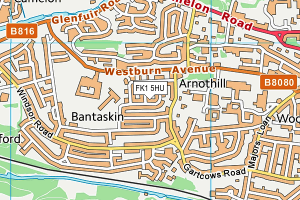 FK1 5HU map - OS VectorMap District (Ordnance Survey)