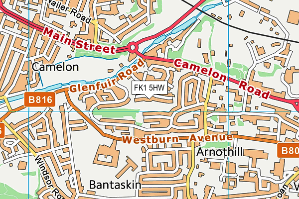 FK1 5HW map - OS VectorMap District (Ordnance Survey)