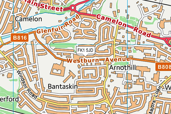 FK1 5JD map - OS VectorMap District (Ordnance Survey)