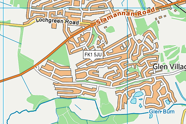 FK1 5JU map - OS VectorMap District (Ordnance Survey)