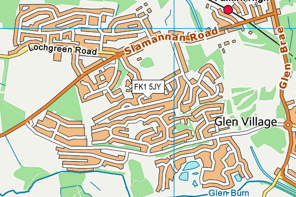 FK1 5JY map - OS VectorMap District (Ordnance Survey)