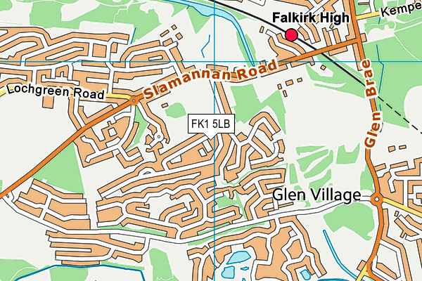 FK1 5LB map - OS VectorMap District (Ordnance Survey)