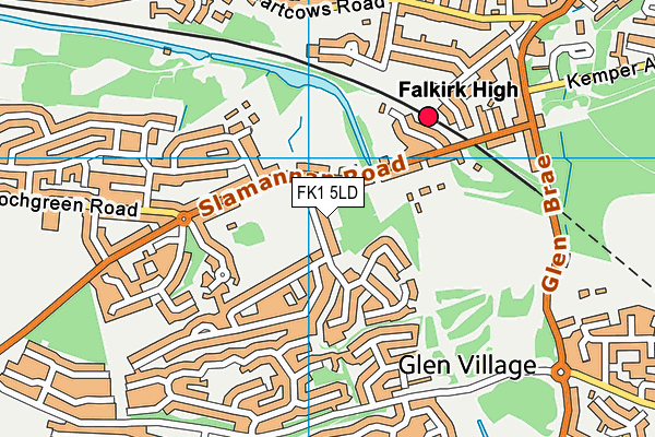 FK1 5LD map - OS VectorMap District (Ordnance Survey)