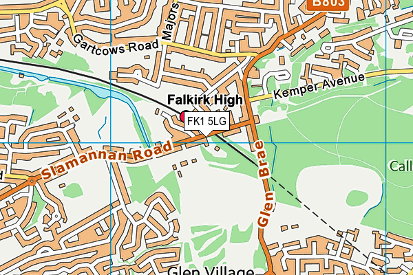 FK1 5LG map - OS VectorMap District (Ordnance Survey)