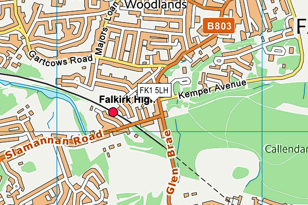 FK1 5LH map - OS VectorMap District (Ordnance Survey)