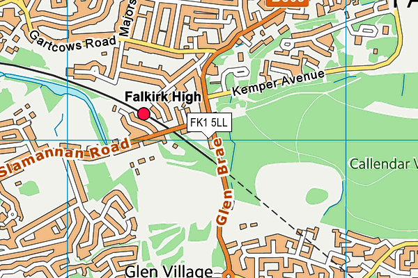 FK1 5LL map - OS VectorMap District (Ordnance Survey)