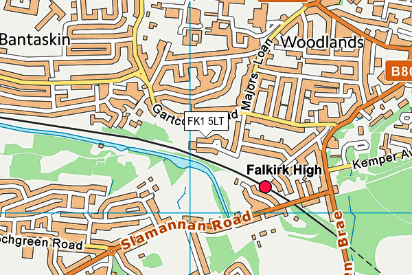 FK1 5LT map - OS VectorMap District (Ordnance Survey)